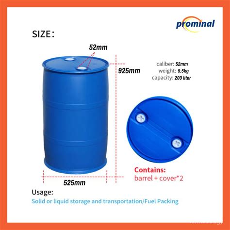 Hot Sale 200 Liter Blue Plastic Drum For Chemical Sealed, 40% OFF