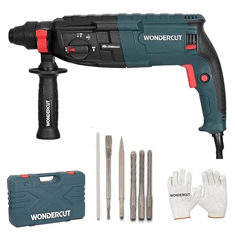 WONDERCUT WC-RH-26-B Corded Electric Rotary Hammer with 26mm SDS Plus ...