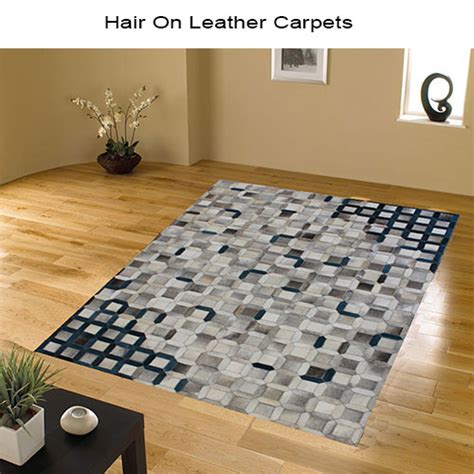 Hair On Leather Carpets - Indian Hair On Leather Carpets Exporter from ...
