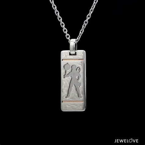 Jewelove™ Pendants Hanuman Ji Pendant in Platinum & Rose Gold JL PT ...