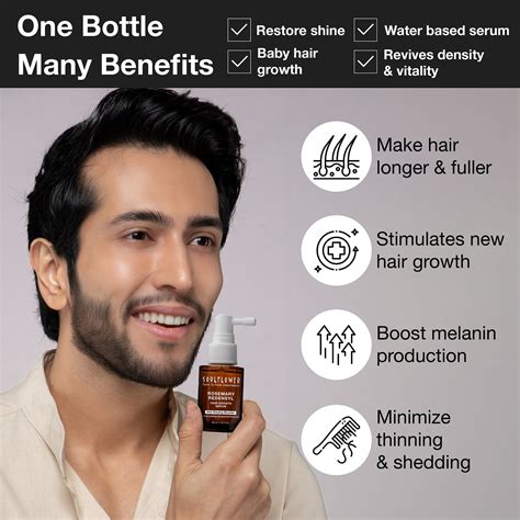 Buy Soulflower Hair Growth Serum 30ml : Redensyl & Rosemary, Natural