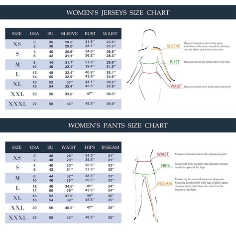 Pant Size Chart Womens - Educational Chart Resources