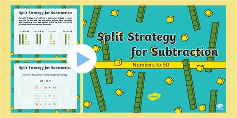 Image result for Split Strategy Subtraction Examples