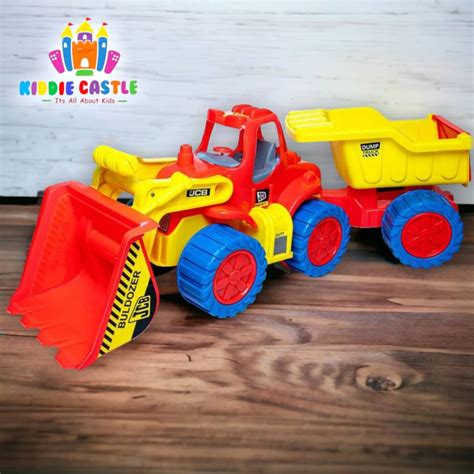 Kiddie Castle Jumbo Big Size Non Electric Loader JCB with Trolley Long ...