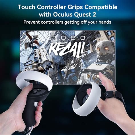 Buy Xiufavty VR Controller Grips Cover & Cap Thumb Grip for Meta Oculus ...