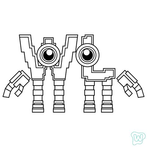 12 W Or L Coloring Pages - Free Pages for Kids