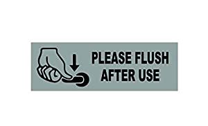 SIGN EVER Flush After Each Use 3mm Sign Board Bathroom Toilet Signage ...