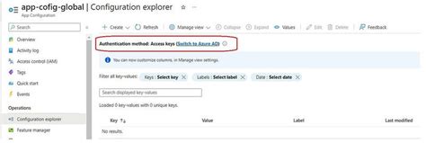 Azure App Configuration 的图像结果