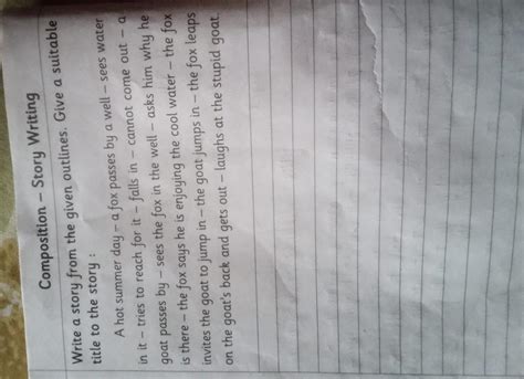 how to write this composition - Brainly.in