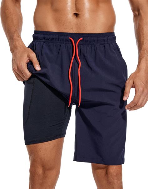 difficort Mens Swim Trunks Quick Dry Bathing Suit 9 inch Inseam Board ...