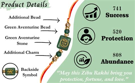 Green Aventurine Stone Rakhi for Brother and Bhabhi - Rakhi for Brother ...