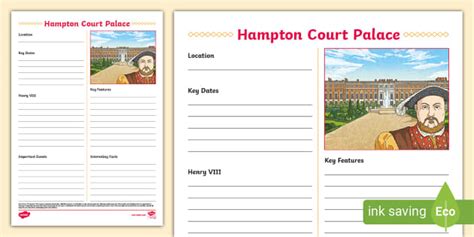 Hampton Court Palace Fact File,Hampton Court Palace - Twinkl
