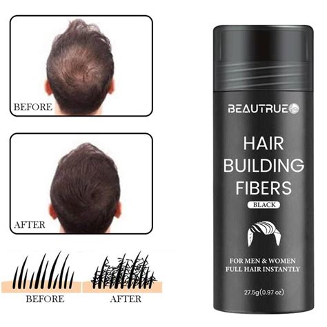 27.5g Hair Building Fibers Fill In Fine And Thinning Hair For An ...