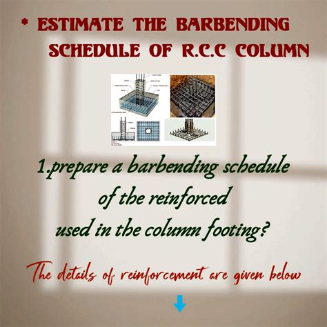 Rcc column - It's lecture notes - ESTIMATE THE BARBENDING SCHEDULE OF R ...