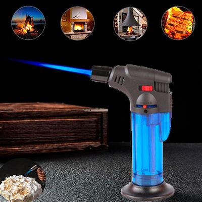 Windproof Refillable Butane Jet Torch Flame Gas Lighter Tool