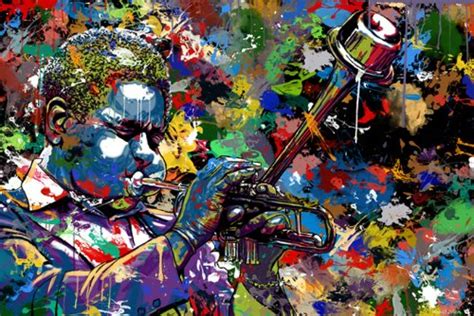 Maxwell Dickson JazzMusician-24x36"Jazz Musician" Modern Pop Art Canvas ...