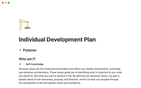 Individual Development Plan Examples For Human Resources - Design Talk