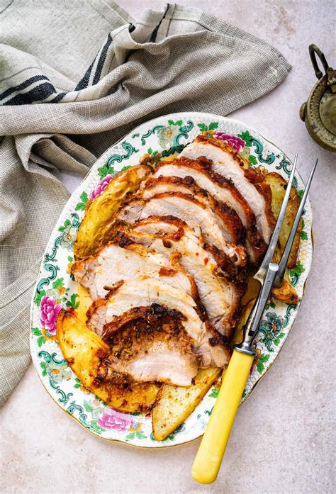 Air Fryer Roast Pork - Supergolden Bakes