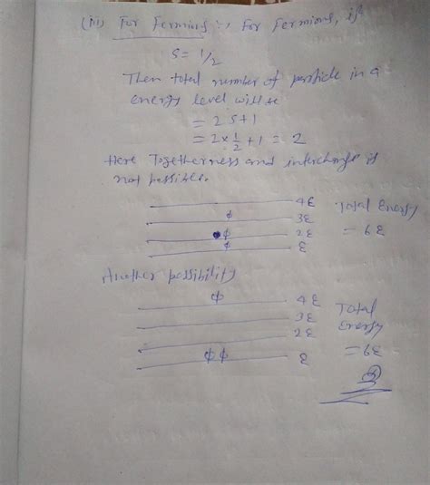 Three particles with total energy 6e are distributed among 4 energy ...