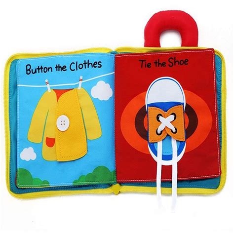 Buy Beiens 3D Cloth Book Early Education Development Basic Skill ...