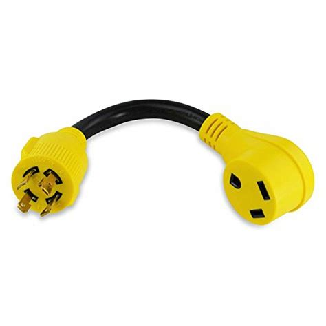 Buy Leisure Cords RV Generator Adapter with 30 Amp 4 Prong Locking Male ...