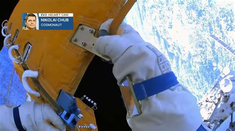 Russian cosmonauts make quick work of space station spacewalk | Space