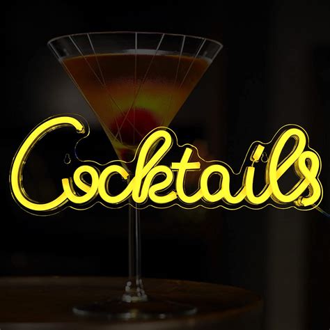 LED Neon Cocktails Sign Light Up Letters Neon Sign India | Ubuy