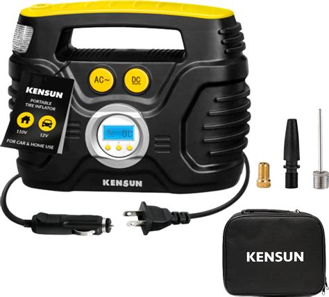 Kensun AC/DC Tire Inflator Pump for Car 12V DC and India | Ubuy