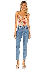 For Love & Lemons Versilla Bodysuit in Peach | REVOLVE