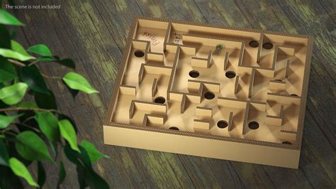 Board Game Marble Labyrinth from Cardboard 3D Model $29 - .3ds .blend ...