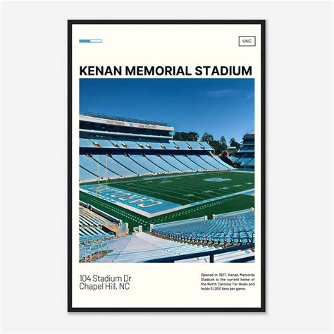 Kenan Memorial Stadium Digital Oil Painting Poster Print - Citiesbox