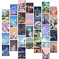 Kitty Cat® Anime Scenery Aesthetic Wall Collage Kit | 30 Unique Poster ...