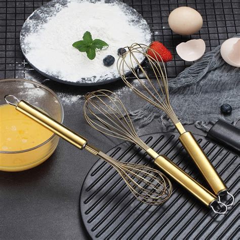 US$ 20.99 - 3 Pack Stainless Steel Whisks 8 +10 +12 Inches , Wire Whisk ...