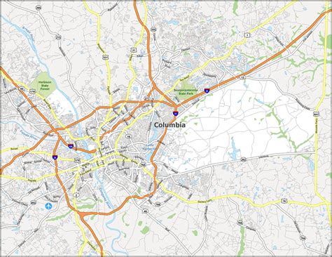 Columbia Sc Area Map