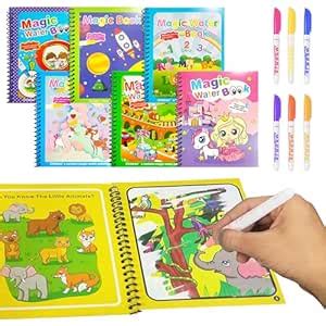 Buy VGRASSP Reusable Magic Water Coloring Painting Book for Kids - Self ...