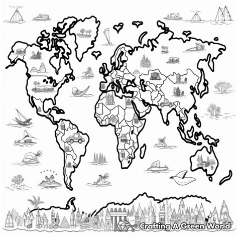 Image of the World Animated for Coloring 的图像结果