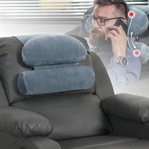 Amazon.com: Weysat Neck Head Pillow for Recliner Chair Non Slip Fleece Adjustable Neck Roll ...