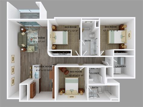 Style A - 3 Bed - Village At Fox River