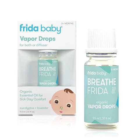 Amazon.com : Frida Baby Breathefrida Vapor Bath Drops, Baby Congestion Relief with Eucalyptus ...