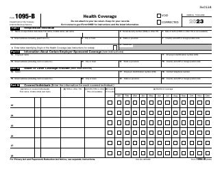 IRS Form 1095-B Download Fillable PDF or Fill Online Health Coverage ...