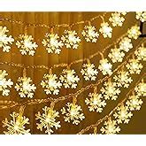 Pesca Plastic Snow Flake String Lights for Indoor Outdoor Decoration ...