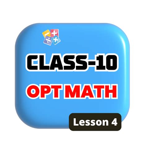 Image result for Class 10 Opt Math Unit 4