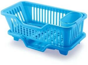 UTTARZONE Dish Drainer Kitchen Rack Plastic Dish Drainer Drying Rack ...