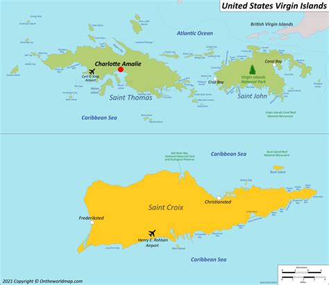 St Thomas Virgin Islands Map