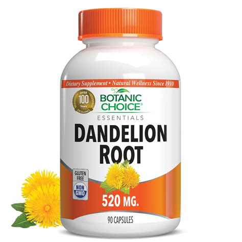 Buy Dandelion Root 520 mg. - 90 capsules - Botanic Choice