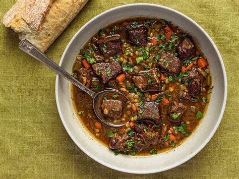 Beef and Barley Soup Recipe | FishAndMeat