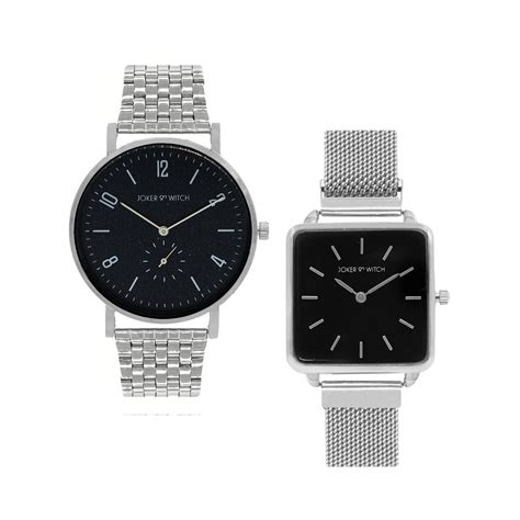 Shop Joker & Witch Hugs & Kisses Couple Watches For Men & Women