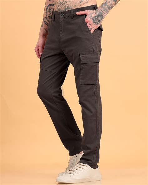 Buy Men's Brown Cargo Pants Online in India at Bewakoof