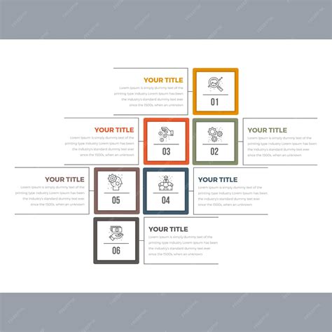 Modern square infographics | Premium Vector