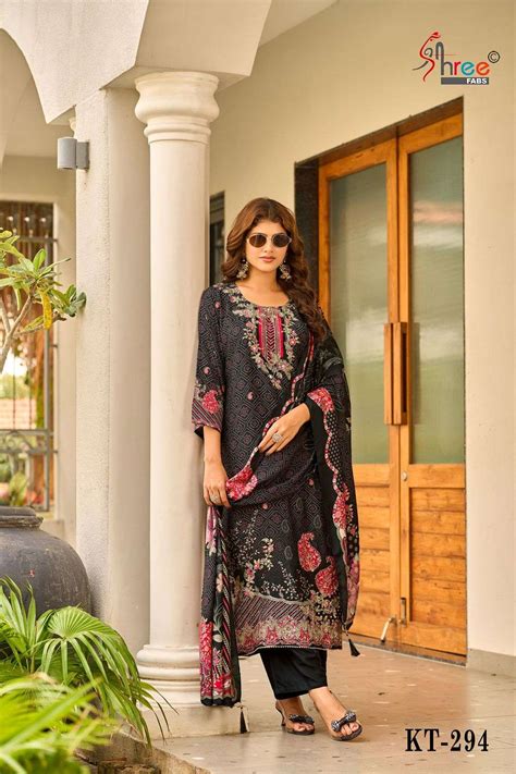 SHREE FAB DESIGN NO - KT 294 PURE VISCOSE MUSLIN DIGITAL PRINT AARI ...